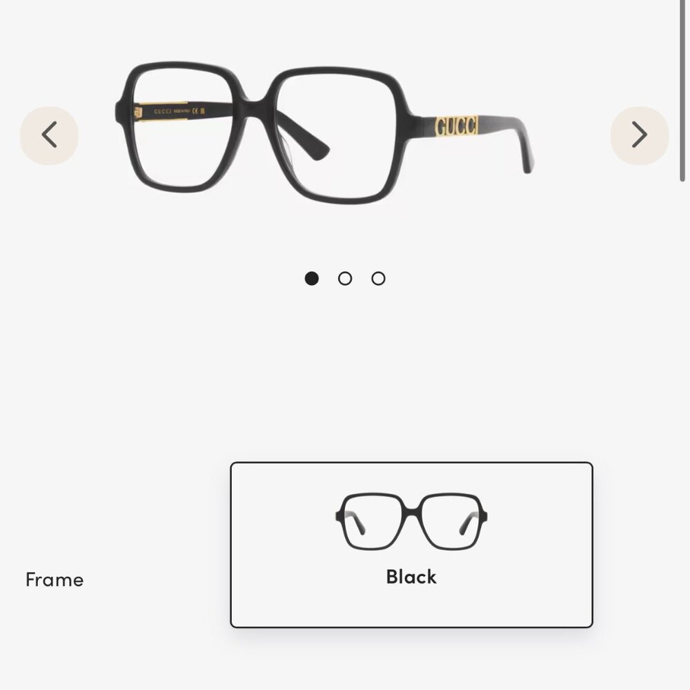 GUCCI GG1193O Designer Frames - Black  100% Authentic Use the BUY NOW, PAY LATER